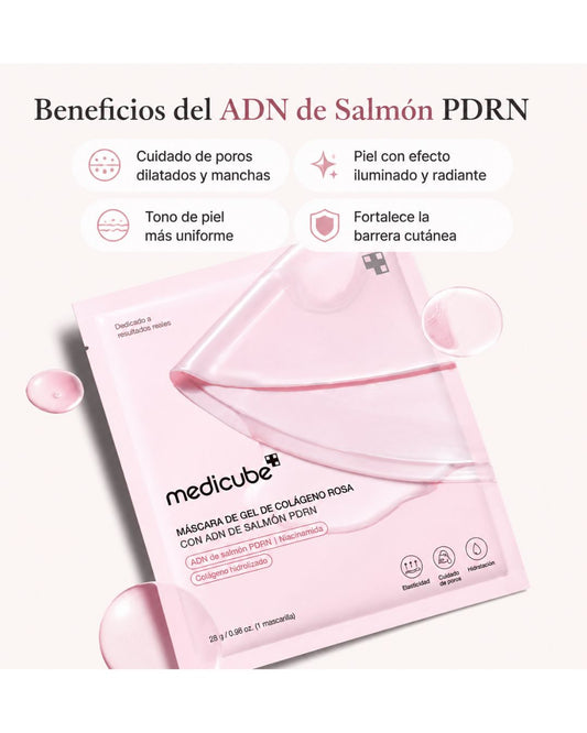 MEDICUBE CAJA MASCARILLA SALMON X 4